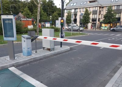 closed parking lot smart parking barrier automated entrance solution